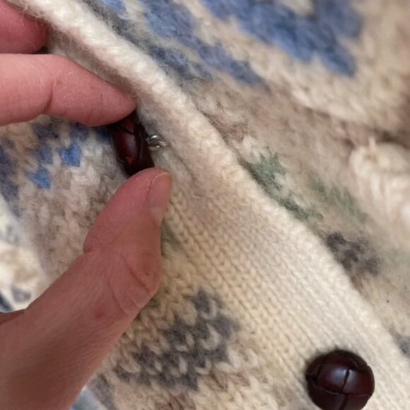 eddie bauer | neutral grandpa sweater | small - Picture 5 of 7